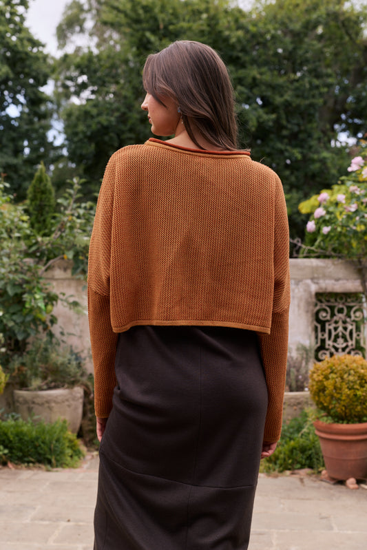 SORAYA KNIT - BURNT / TOBACCO