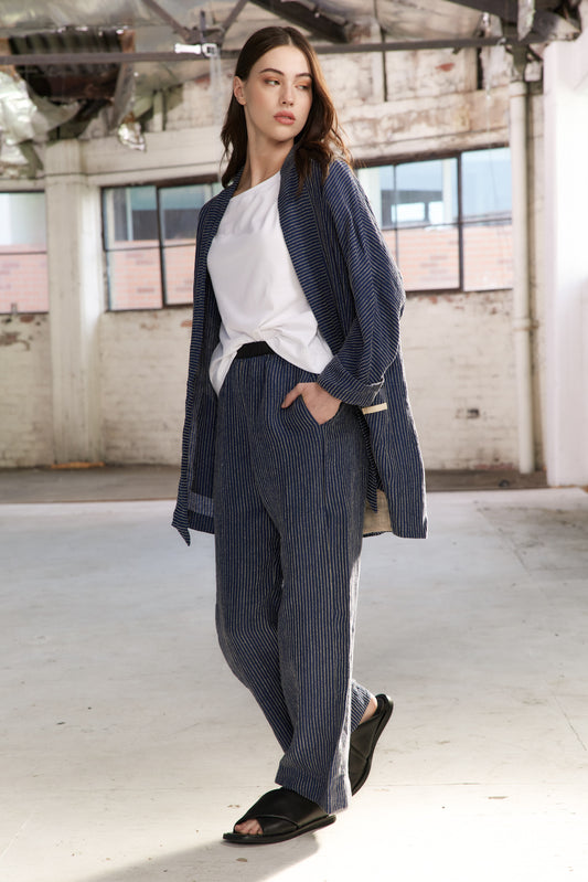 Connor Pants - Navy Stripe