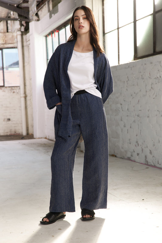 Connor Pants - Navy Stripe