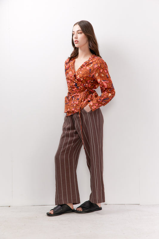 Connor Pants - Mocha Stripe