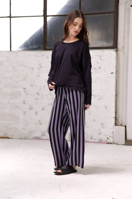 Connor Pants - Lavender Stripe