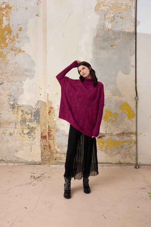 Quinn Knit - Rasberry 3D