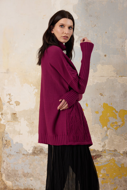 Quinn Knit - Rasberry 3D