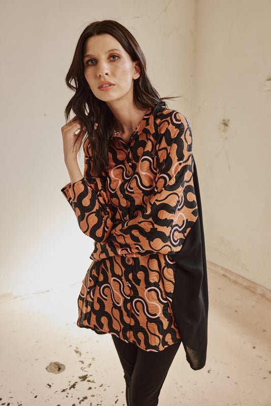 Delphine Shirt - Mod Jacquard