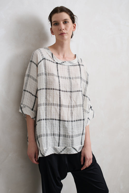 Carnegie Top - White/Black