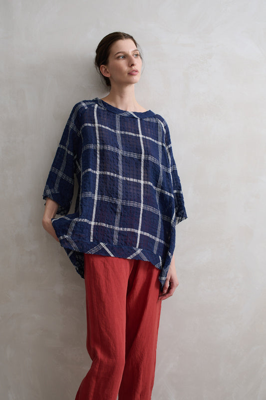 Carnegie Top - Navy/White