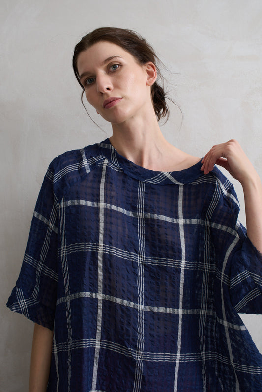 Carnegie Top - Navy/White