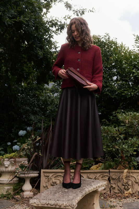 BOSELY SKIRT - CHOCOLATE