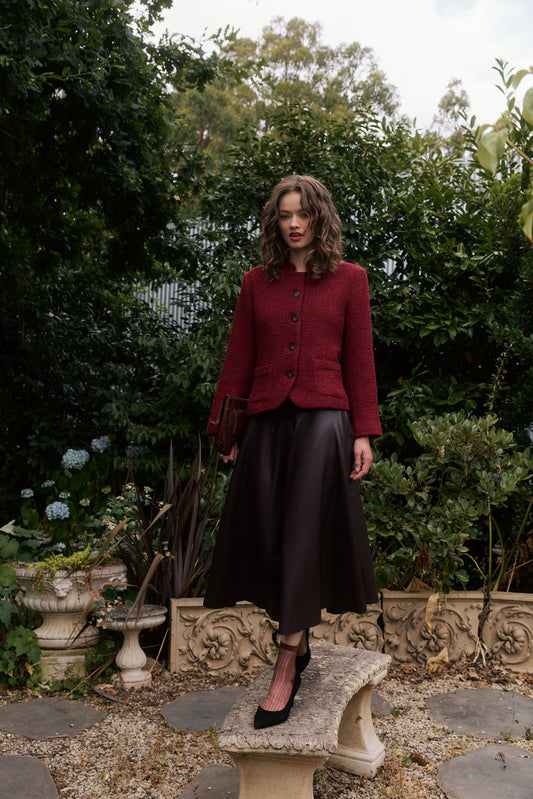 BOSELY SKIRT - CHOCOLATE