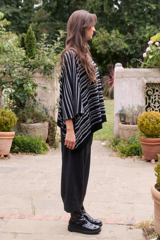 TRENT PANT - CHARCOAL PINSTRIPE