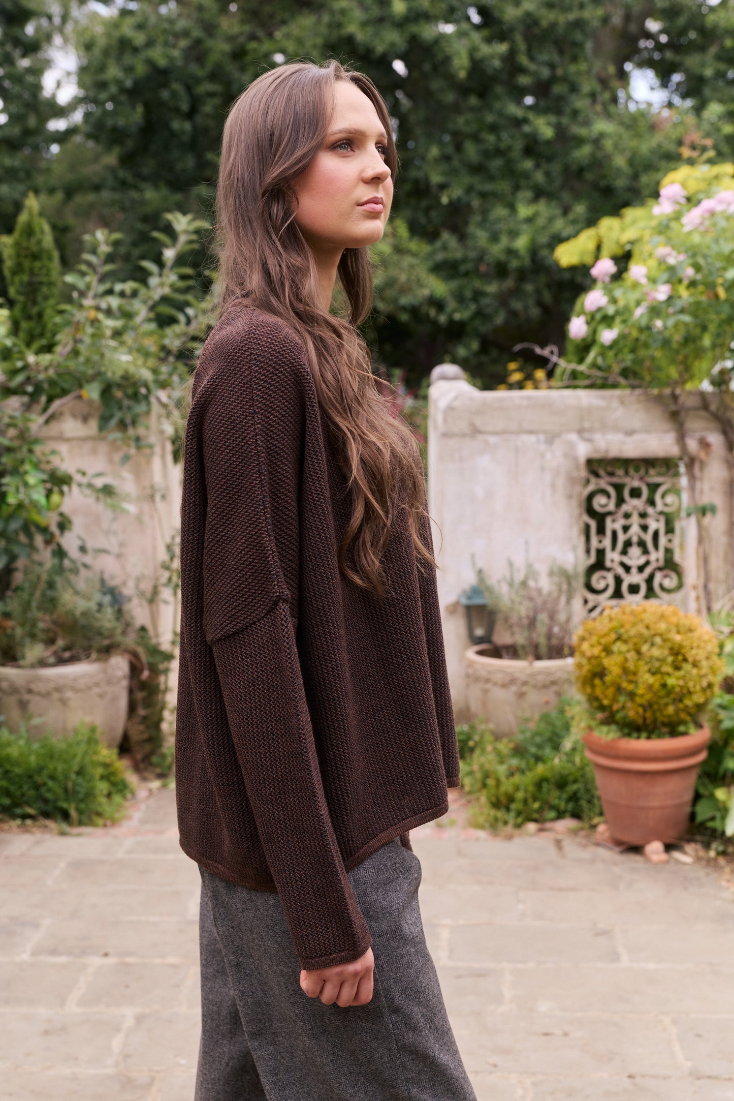 CAMILLA KNIT - CHOC/CHARC