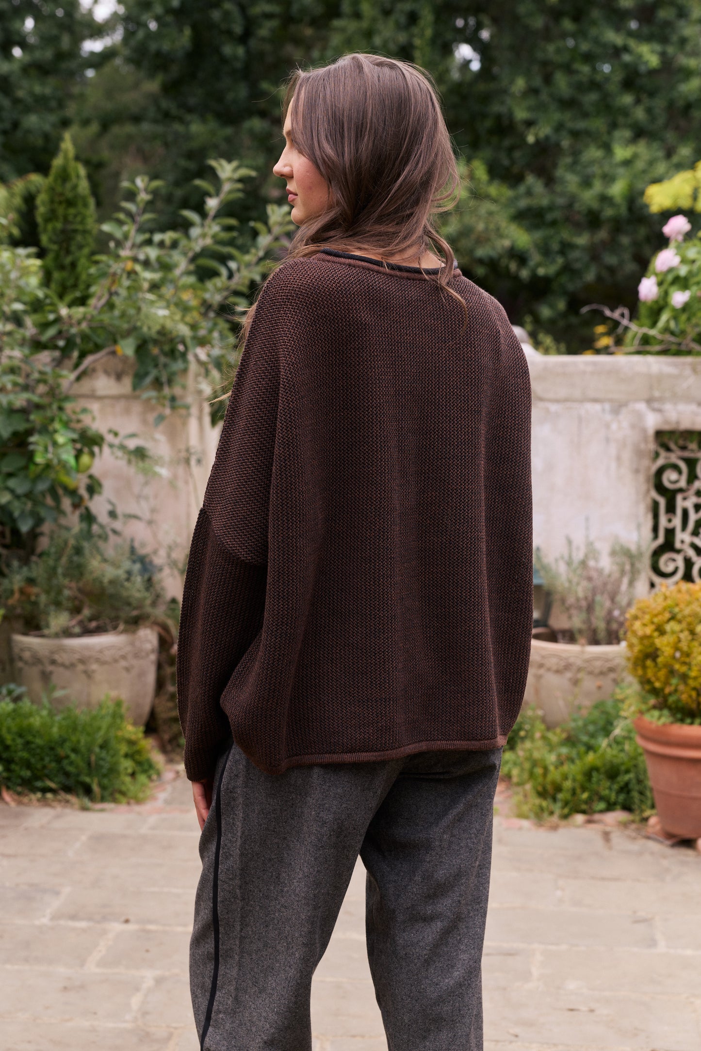 CAMILLA KNIT - CHOC/CHARC
