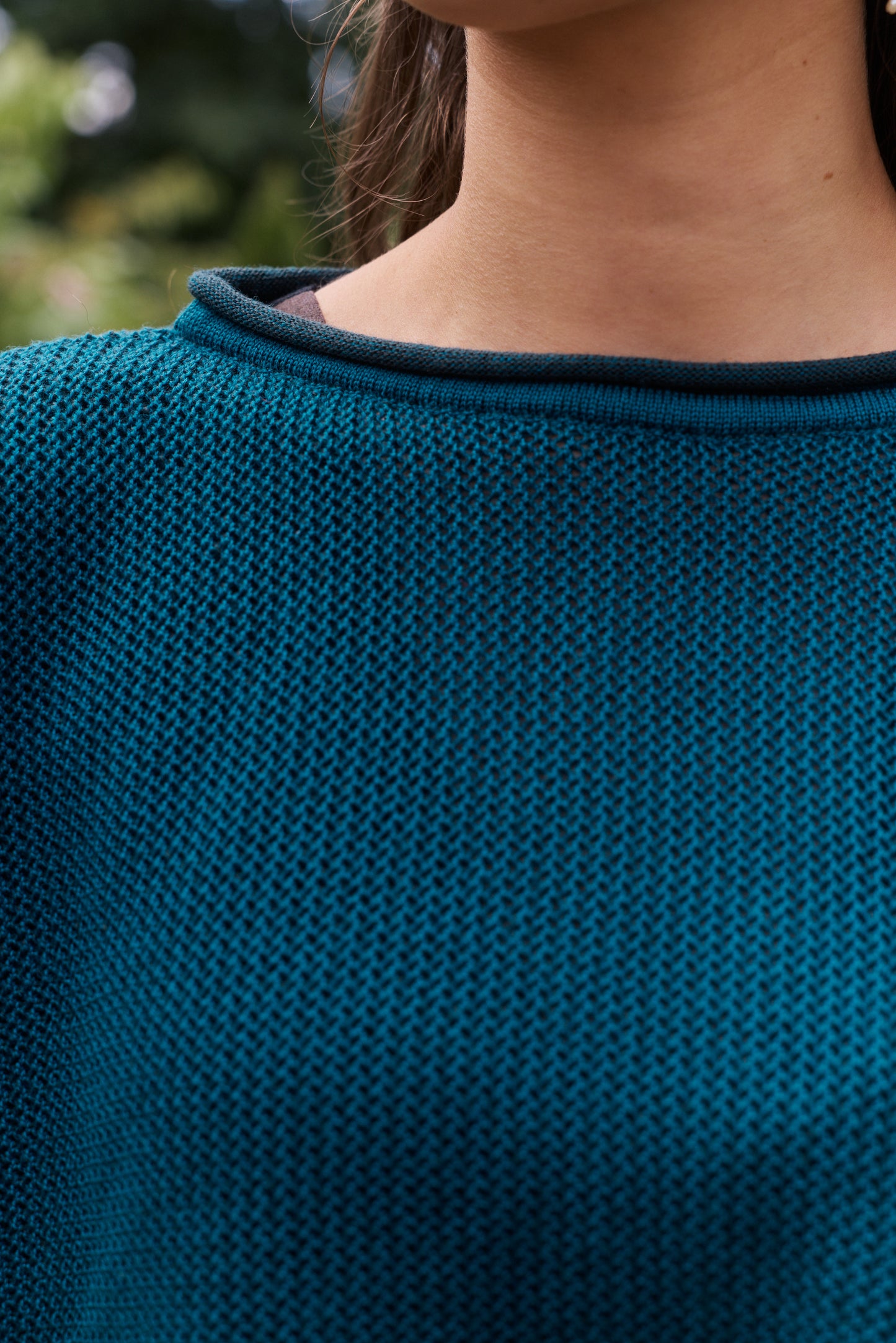 SORAYA KNIT - TEAL/ CHARC