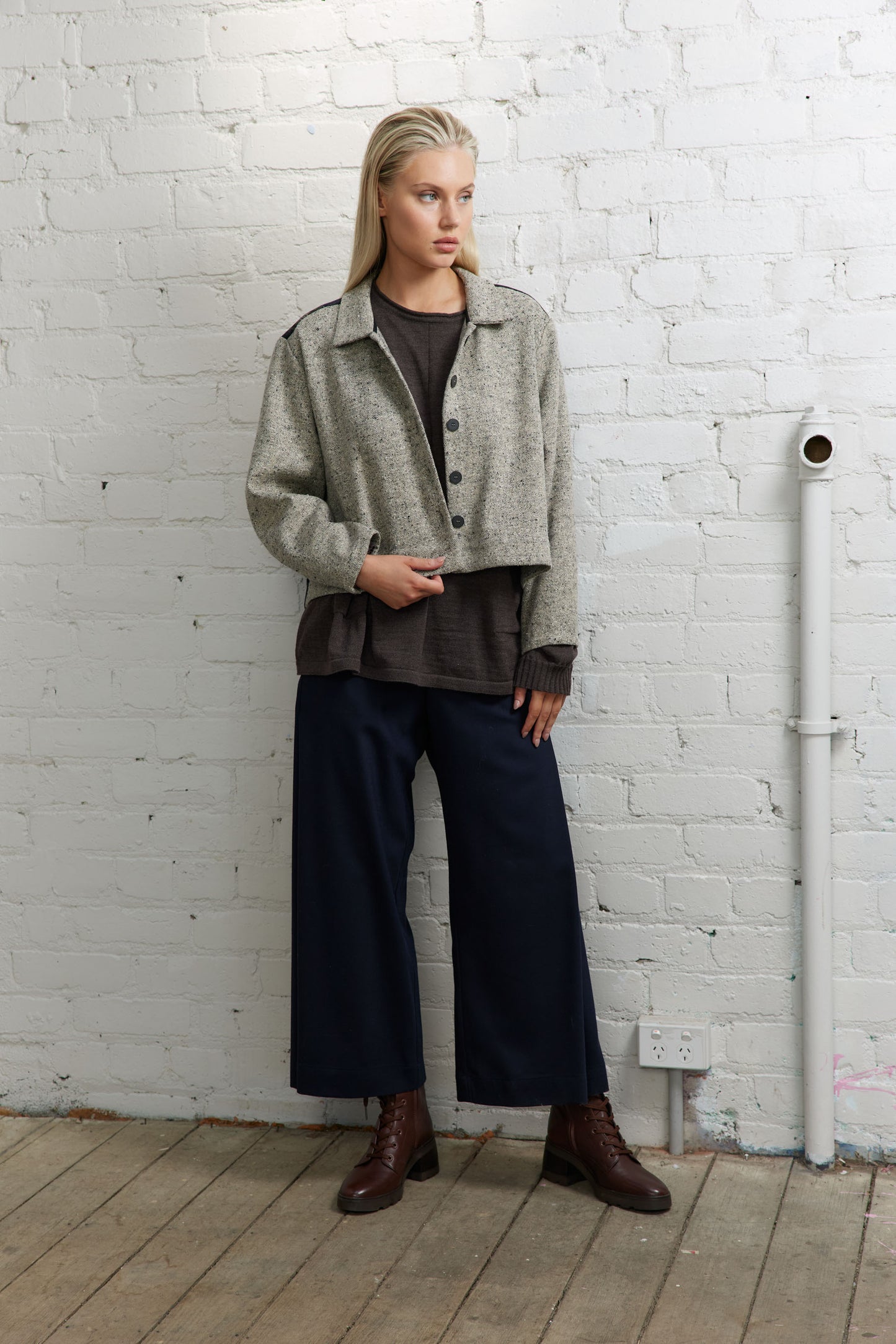 Clementine Jacket - Marle/Check