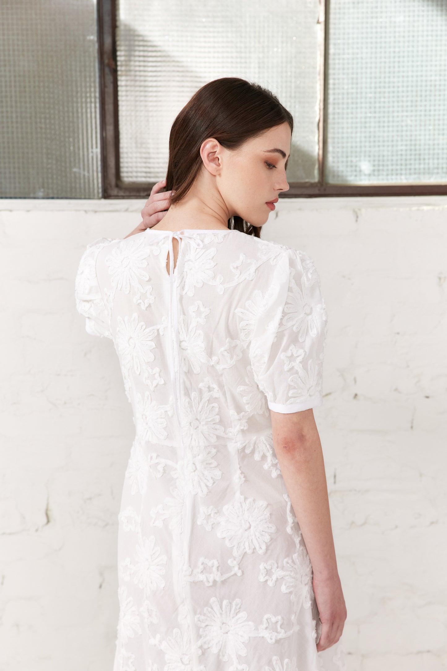 Magnolia Dress - White Floral