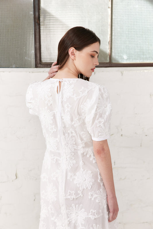 Magnolia Dress - White Floral