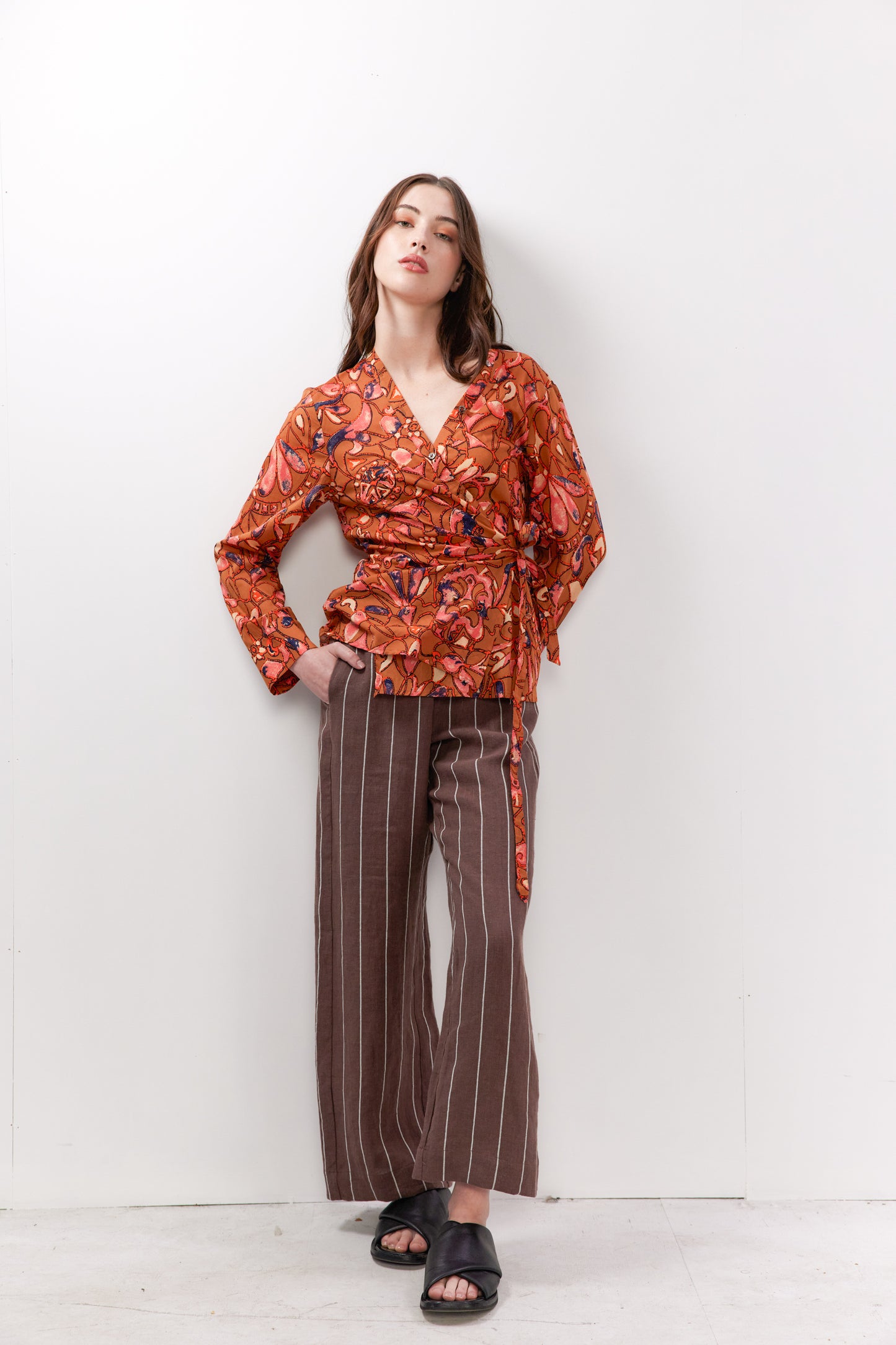 Connor Pants - Mocha Stripe