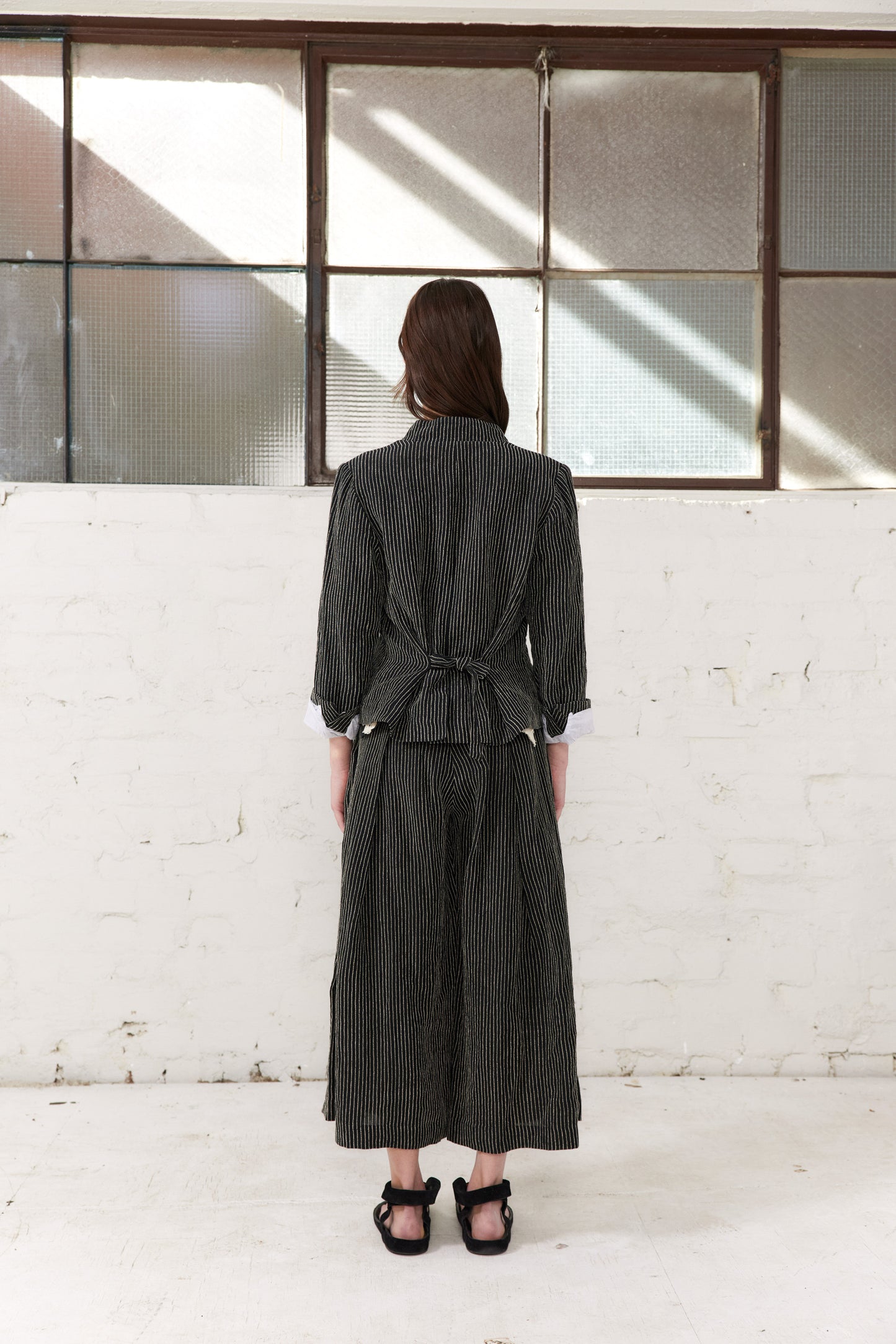 Andrea Pants - Black Stripe