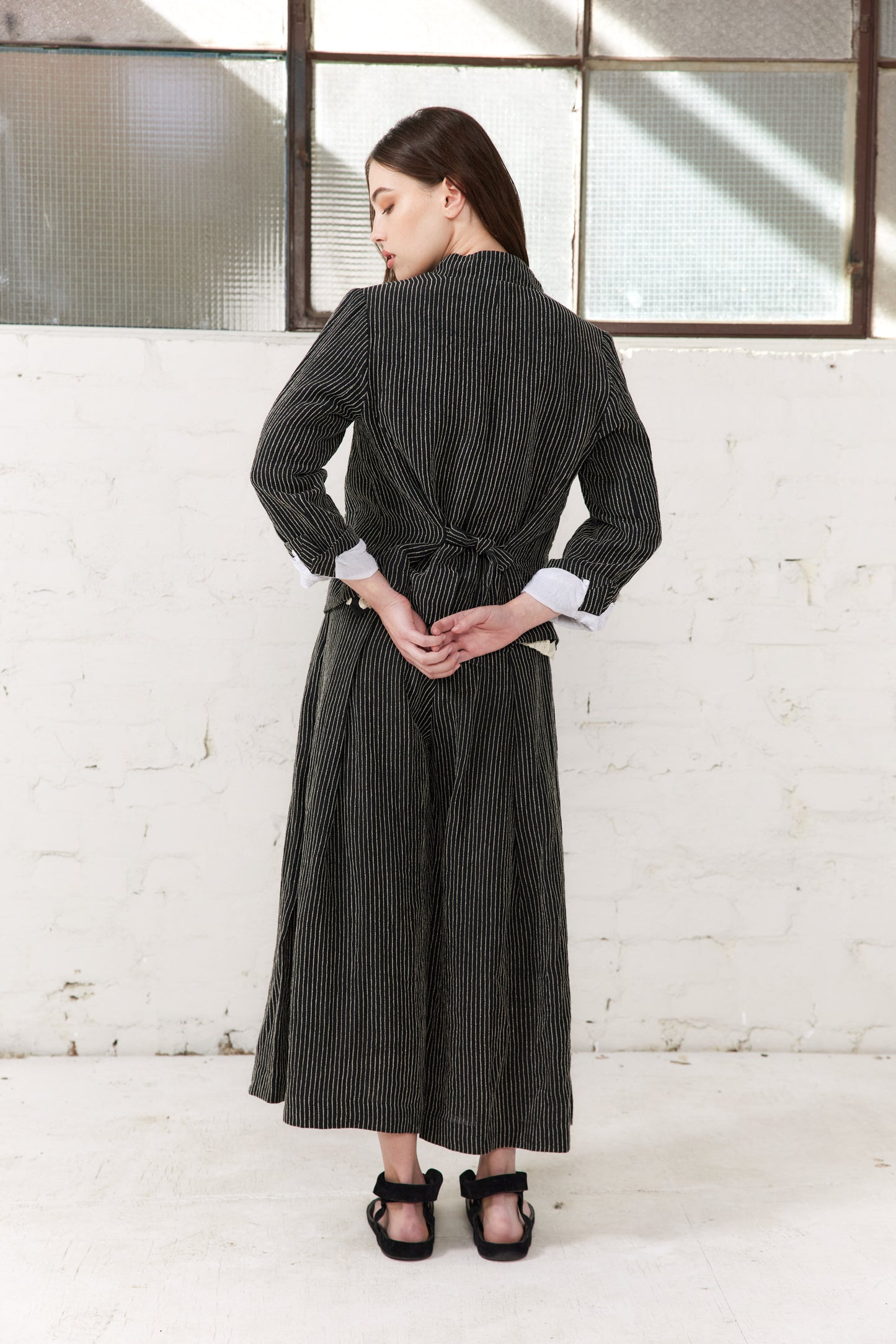 Andrea Pants - Black Stripe